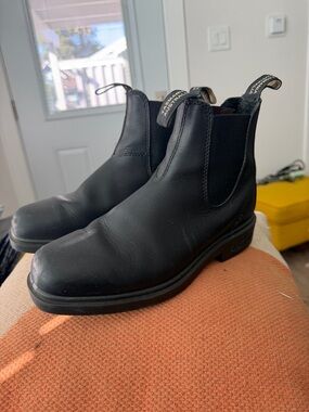 Blundstone Leather Black Dress Chelsea Boots Chisel Toe Size AU 5.5 / US W 8.5